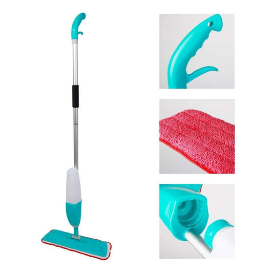 deevudi Stainless Steel Water Spray Mop For Floor Cleaning, Floor Mop Microfiber Mop For Tile Floors Wet Mop With Sprayer Mop Dry And Wet (1 Pc, Multicolor)