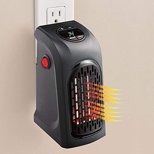 deevudi 400 Watts Electric Handy Room Heater (Room Heaters Home for Bedroom, Reading Books, Work, Bathrooms, Rooms, Offices, Home) - Black