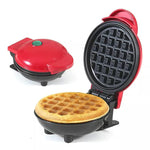 Load image into Gallery viewer, deevudi Waffle Maker, Waffle Maker Machine, Waffles Maker, Mini Waffle Maker, Waffle Machine, Waffle Iron, Waffles Maker Machine, Mini waffle Maker for Home, Waffle Maker Electric, Waffle Maker (Red)
