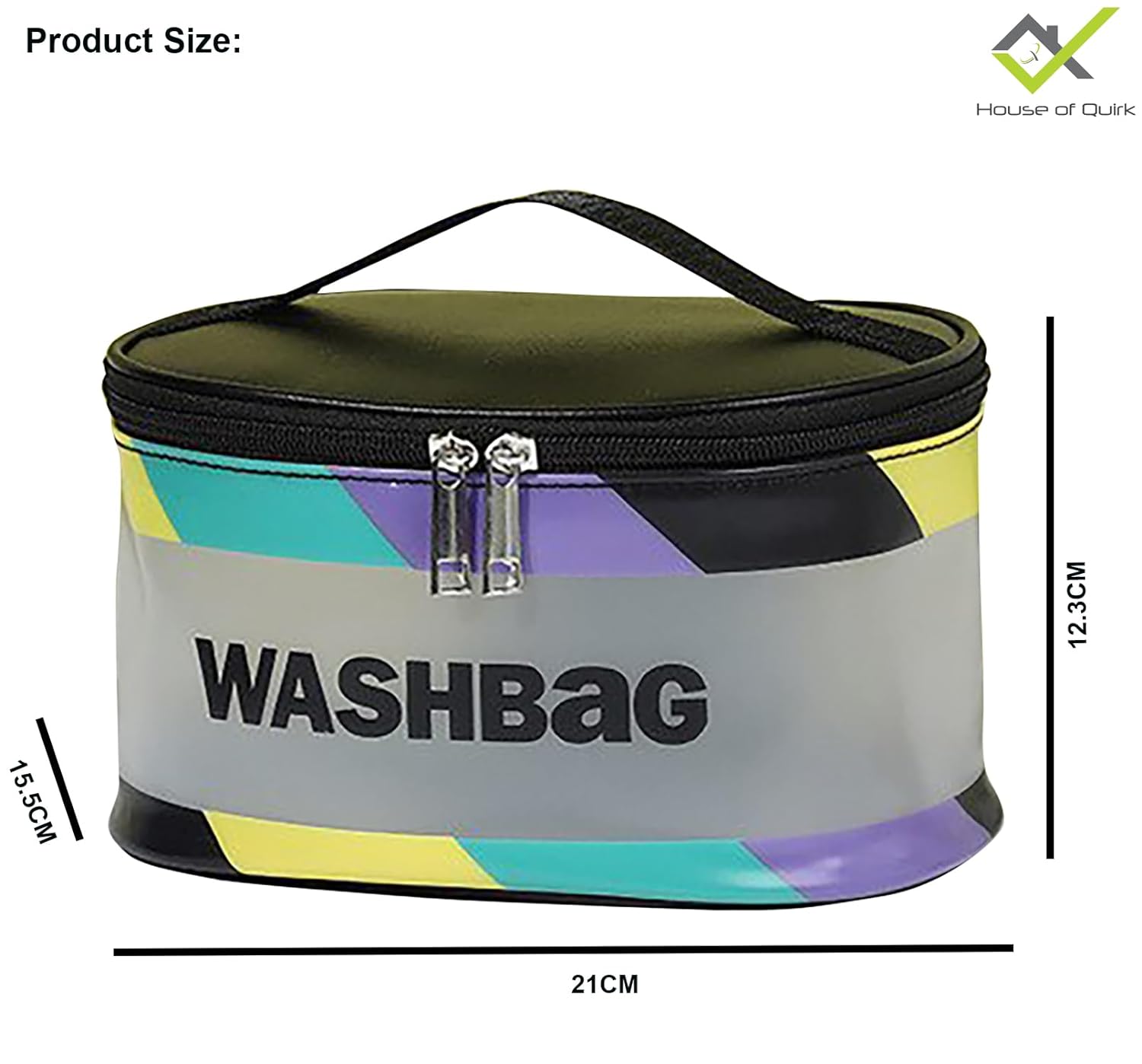 deevudi Clear Toiletry Bag, Wash Make Up Bag PVC Waterproof Zippered Cosmetic Bag, Portable Carry Pouch for Women Men (Set of 3 Bag Black)