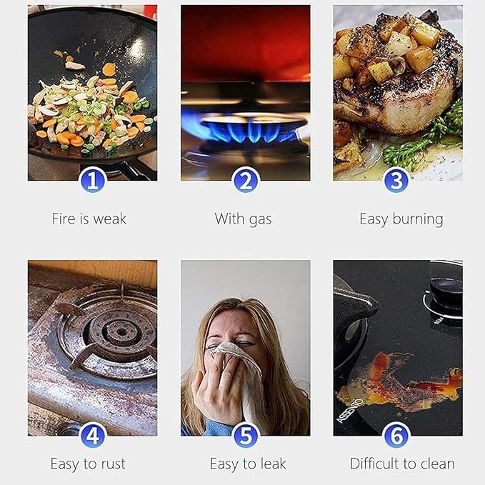 deevudi Gas Saver Burner Stand | Gas Saver Jali | Home Gas Stove Fire & Windproof Energy Saving