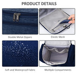 Load image into Gallery viewer, deevudi Travel Toiletry Case for Men and Women Makeup Organizer Cosmetic Case Bag Household Grooming Kit Storage Travel Makeup Bag with Hook (Navy Blue)
