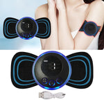 Load image into Gallery viewer, deevudi Mini Body Massager With 8 Modes&amp;19 Strength Levels, Wireless Portable Neck Massager, Rechargeable Electric Massager Sticker, Body Massager Patch (Buttrefly pattern)
