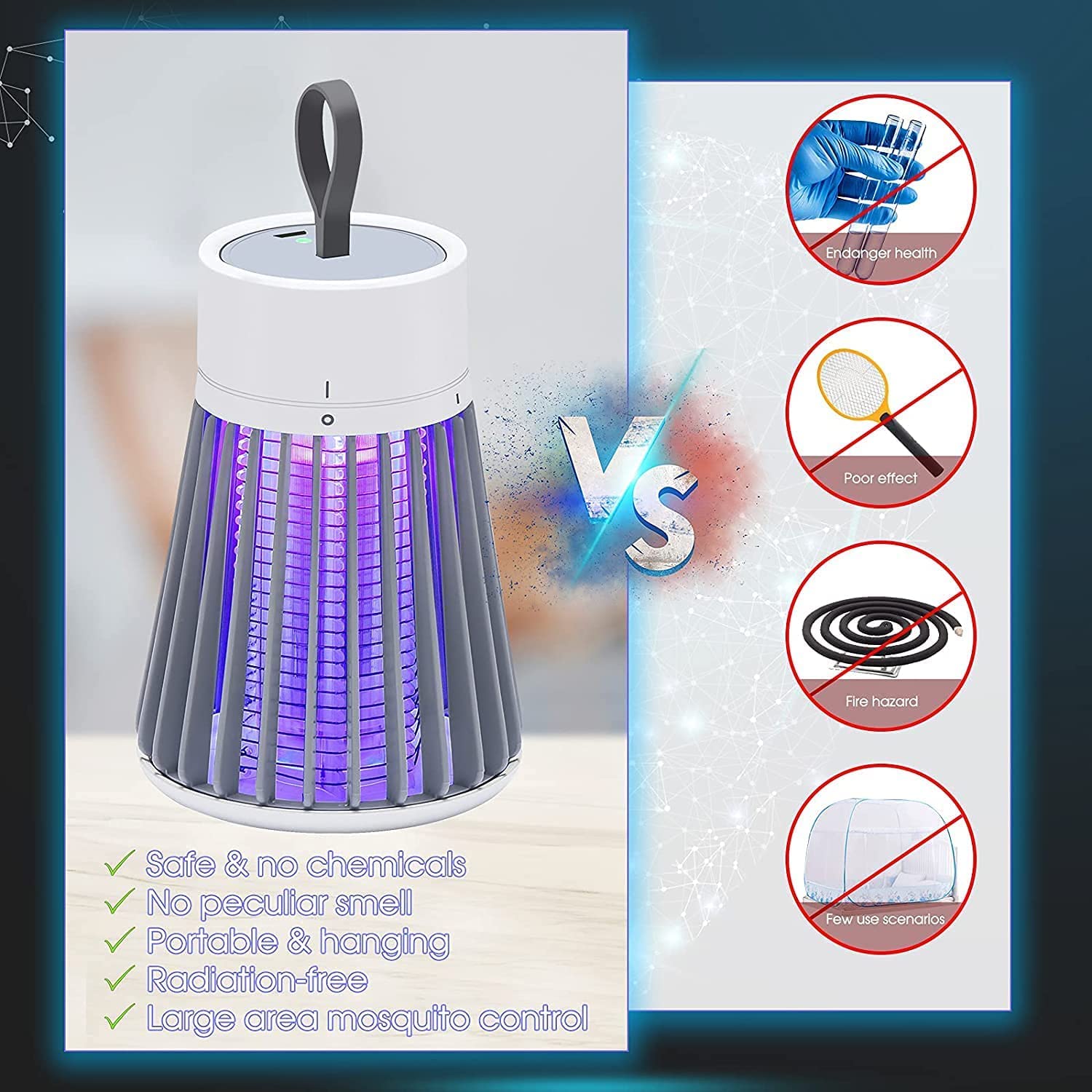 deevudi Mosquito-Killer-Lamp-International-Eco-Friendly-Bug-Zapper-Electric-Mosquito-Lamp-Dual-Mosquito-Zapper