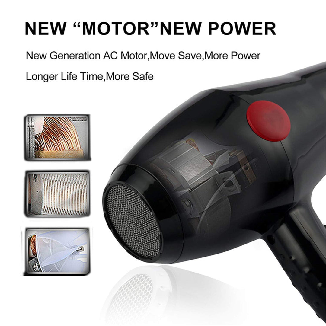 deevudi Chaoba Hair Dryer with 2 Speed Control and Cold and Warm Wind 2000 watts Ch-2800 Black