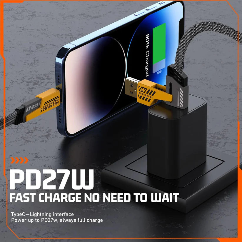 Allrounder Series 4 in 1 Durable Weave Data Cable With Super V00C