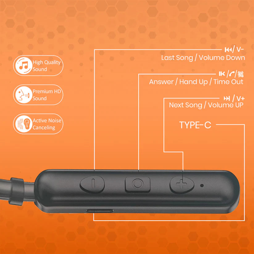 Cross Series 1500 Hours Standby Bluetooth Neckband