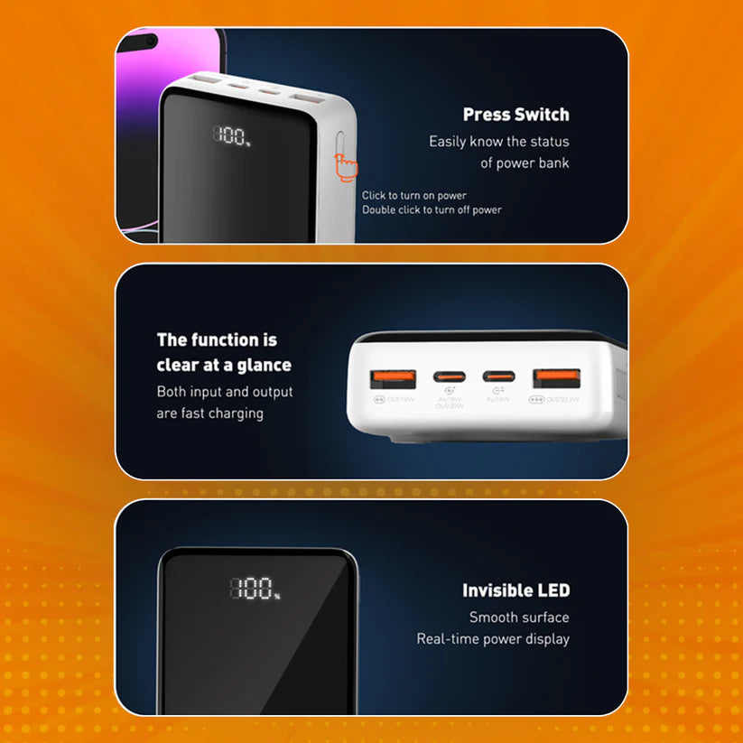 Jumbo Series 20000mAh Magnetic Wireless Power Bank | 22.5W Fast Charging