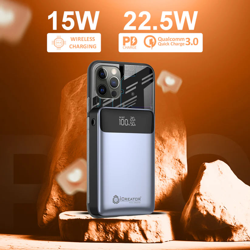 Magnet Series 10K mAh PowerBank | 22.5W PD Output with LED Digital Display