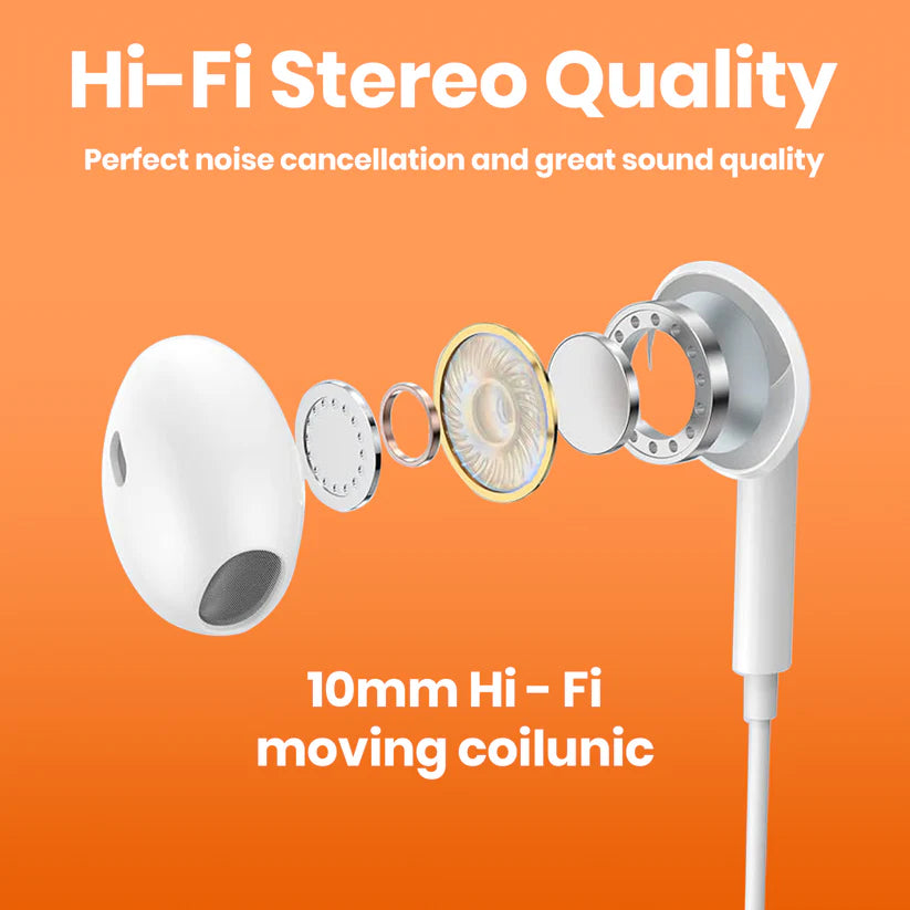 OG Series Earphone Lightning Connector With Stereo Sound & Sensitive Microphone
