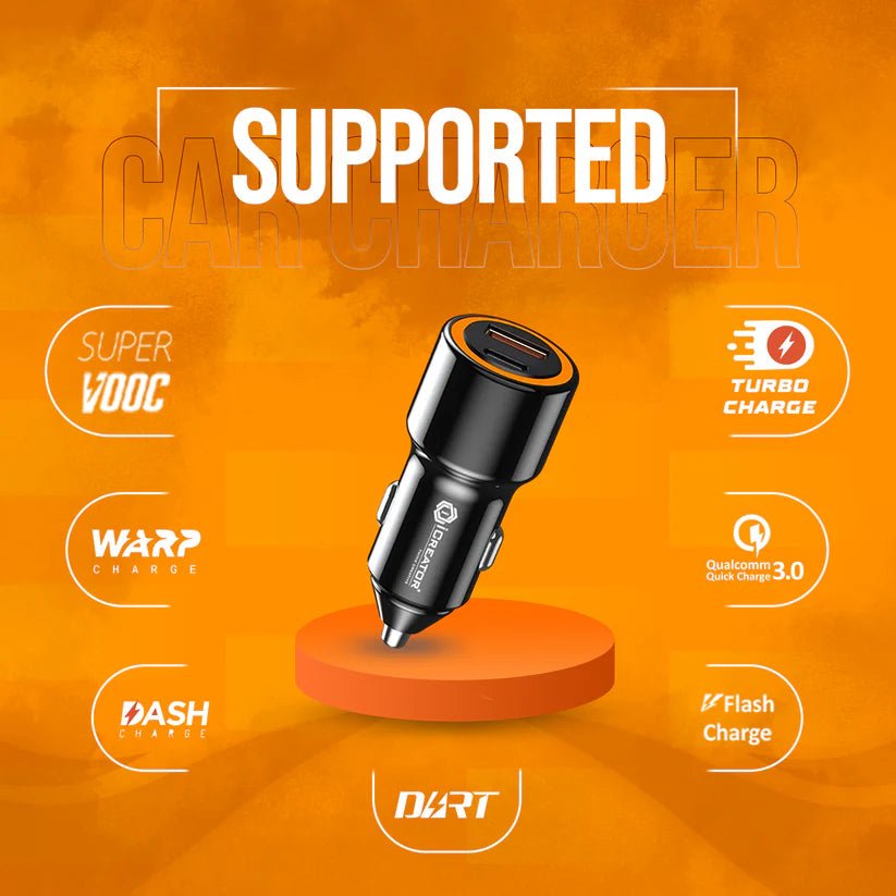 Rocket Series 120W Metal Car Charger