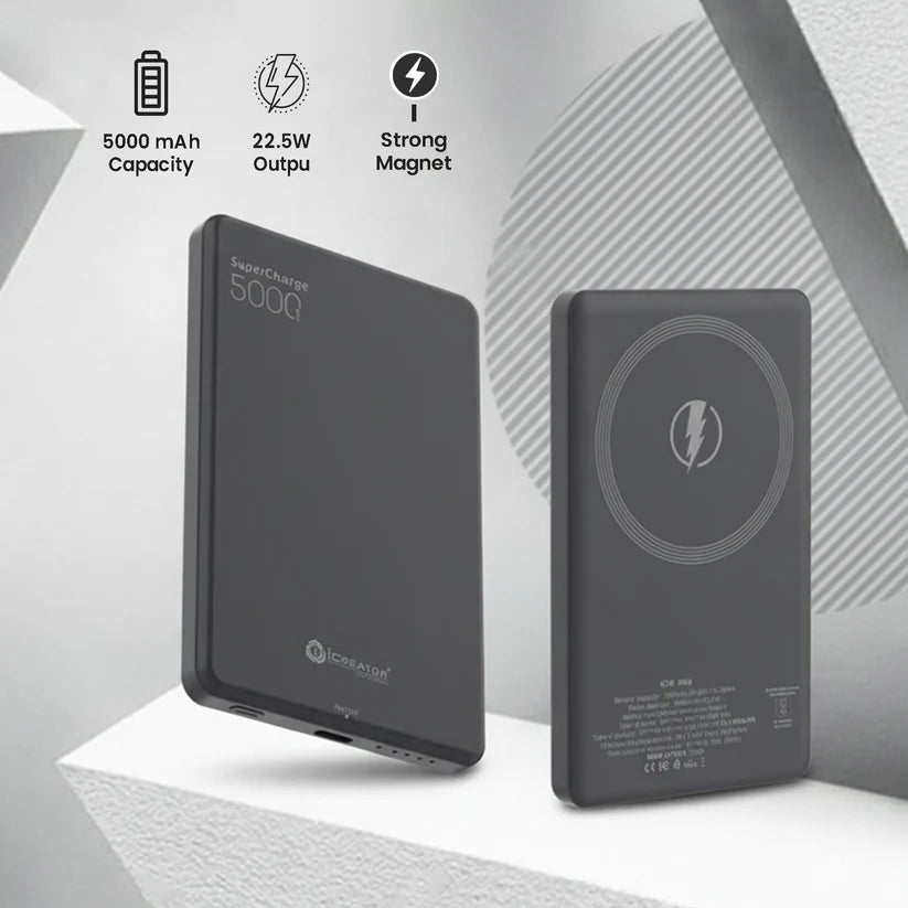 Slim Series 5000mAh Magnetic Wireless Power Bank