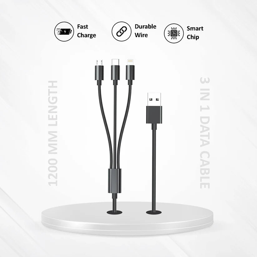 Strike Series 3-in-1 Fast Charging Cable