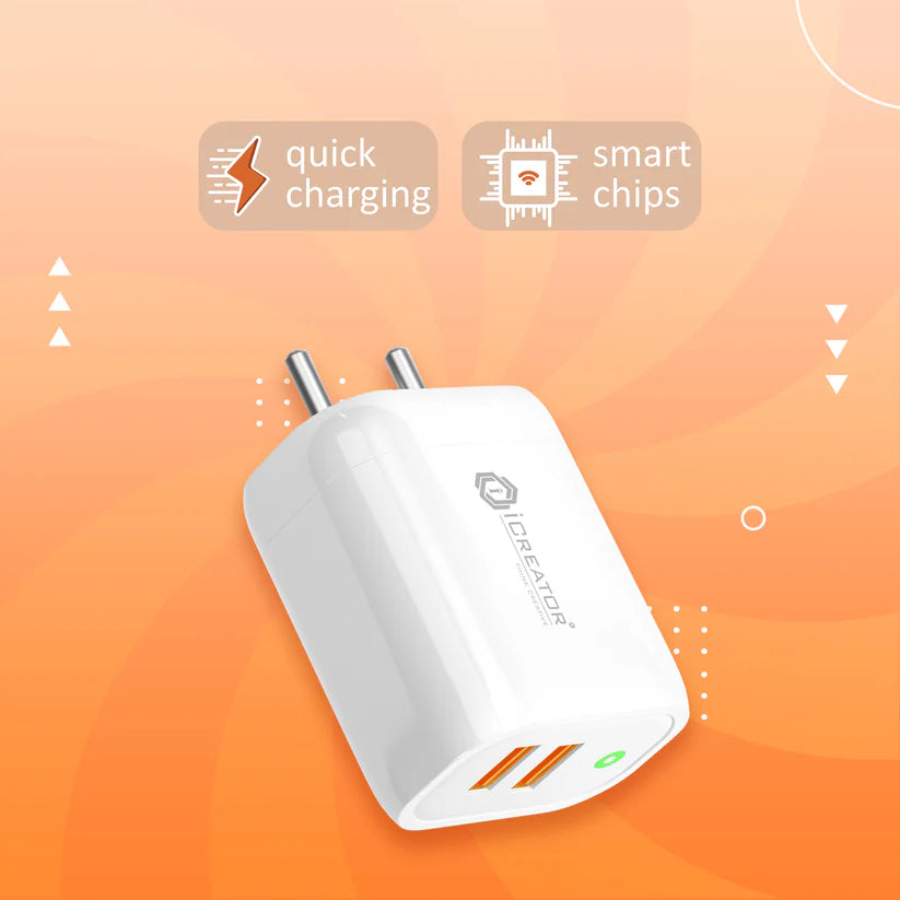 Tank Series 15W Quick Charge With 2USB Chager