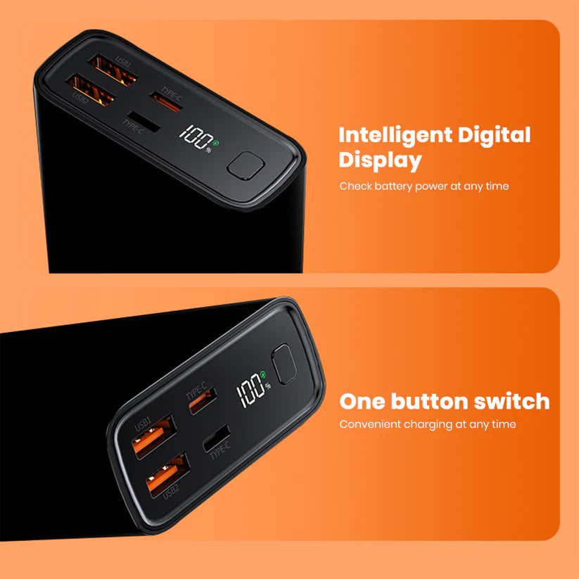 Travel Series 20K mAh PowerBank With 22.5W PD Output and Quick Charging 3.0