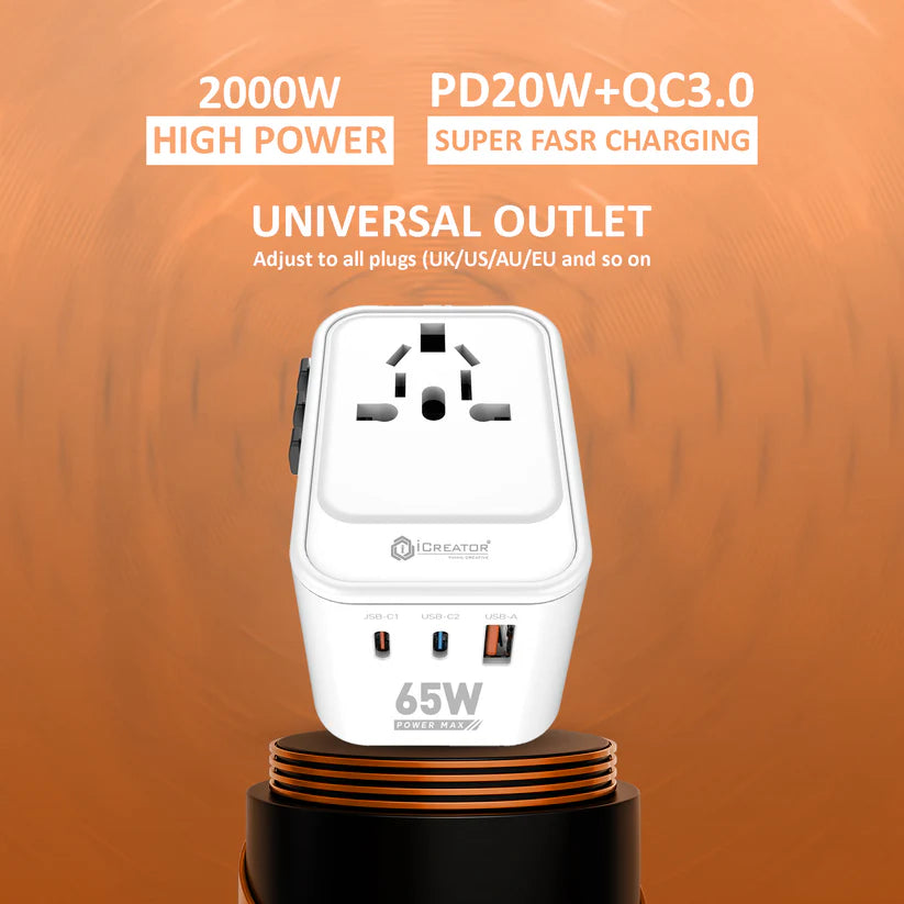 Universal Series Travel Converter | 65W Quick Charge