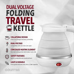 Load image into Gallery viewer, deevudi Travel Folding Electric Kettle, Fast Boiling, Beautiful Design Collapsible, Portable Electric Kettle, 600ml Boil Dry Protection, 100-240V Food Grade Silicone Foldable Kettle
